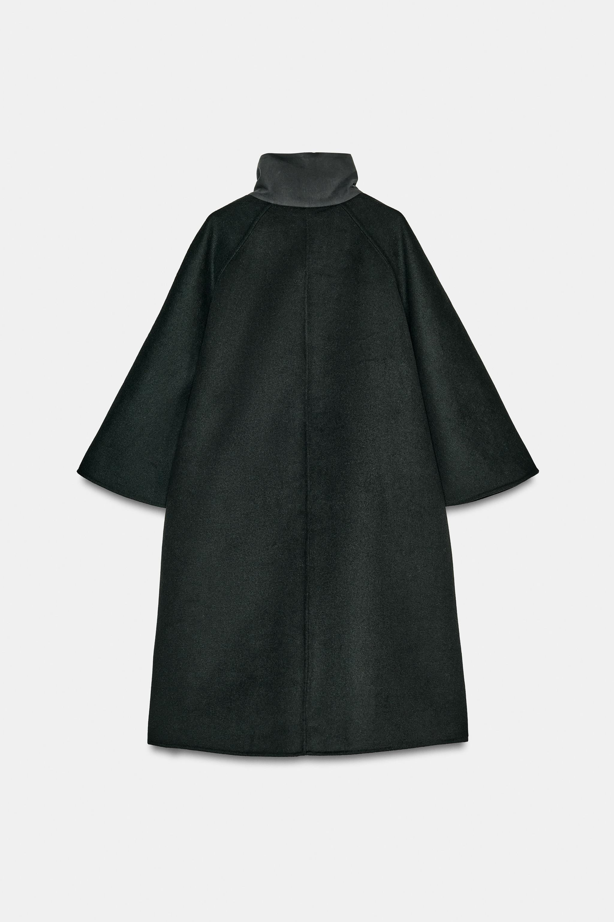 WOOL BLEND CAPE ZW COLLECTION LIMITED EDITION